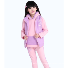 Kid Girl Warm 3pcs Wholesaler Sweatshirts Ropa de invierno para niños Establece trajes de ropa Conjuntos de fábrica